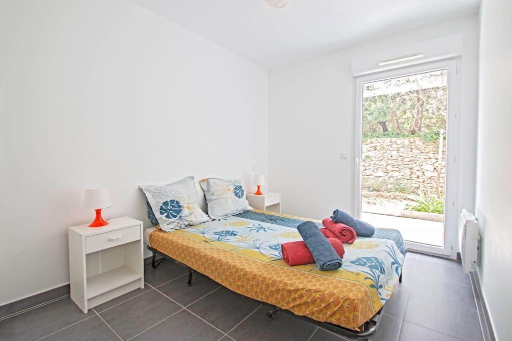 Appartement Le P'tit Rimbaud, 6 Pers, parking privé, jardin,wifi à Montpellier Extérieur photo