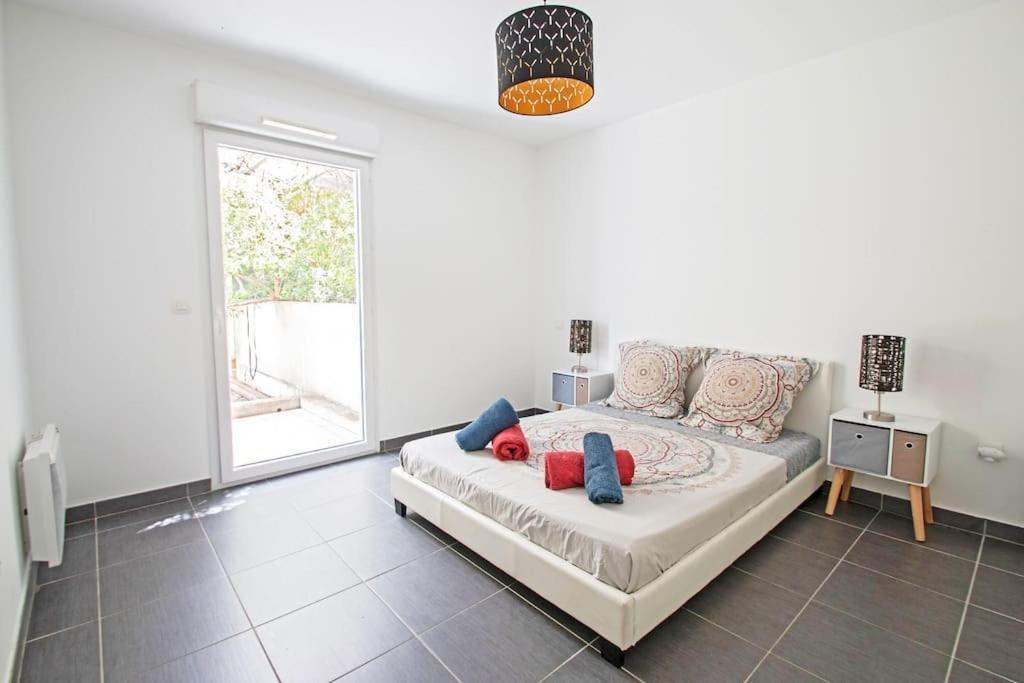 Appartement Le P'tit Rimbaud, 6 Pers, parking privé, jardin,wifi à Montpellier Extérieur photo